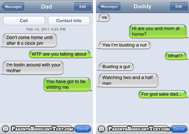 parents shouldnt text